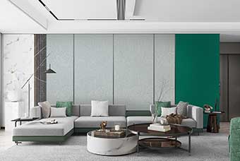 珠海轻奢风格-客厅