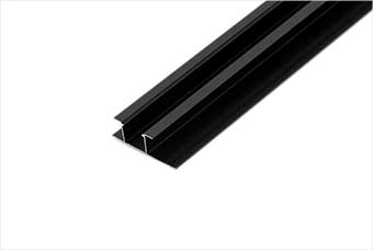 珠海航空纤维墙咔铝合金带灯中条（哑黑氧化）