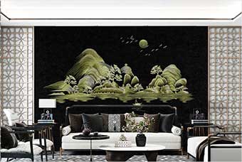 珠海森佰汇航空纤维墙咔（湖光山色）